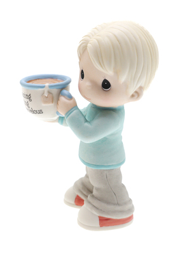 Cershar Precious Moments水滴娃娃爱情恋爱中的男孩女孩陶瓷摆件