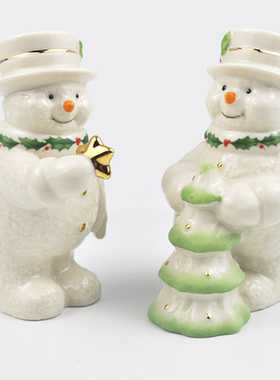 cershar出口快乐冬日雪人圣诞树