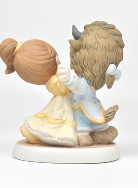 水滴娃娃美女与野兽陶瓷摆件