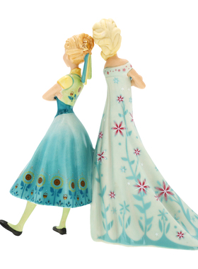 Cershar Lenox 艾莎与安娜公主姐妹陶瓷装饰摆件礼品礼物