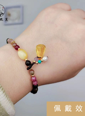 手链天然材料制作适合女性佩戴