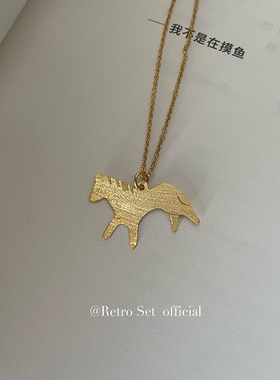 ApresSki镀18k金女复古项链