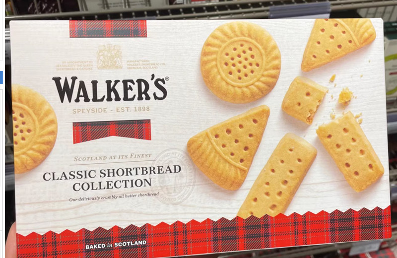 现货英国Walkers曲奇苏格兰黄油饼干回国伴手礼手指酥性礼盒 - 图2