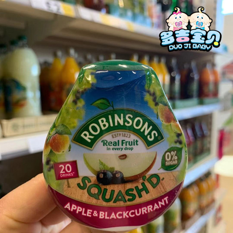 现货 英国Robinsons Squash'd夏季水果浓缩液无糖水果汁橙汁66ml - 图2