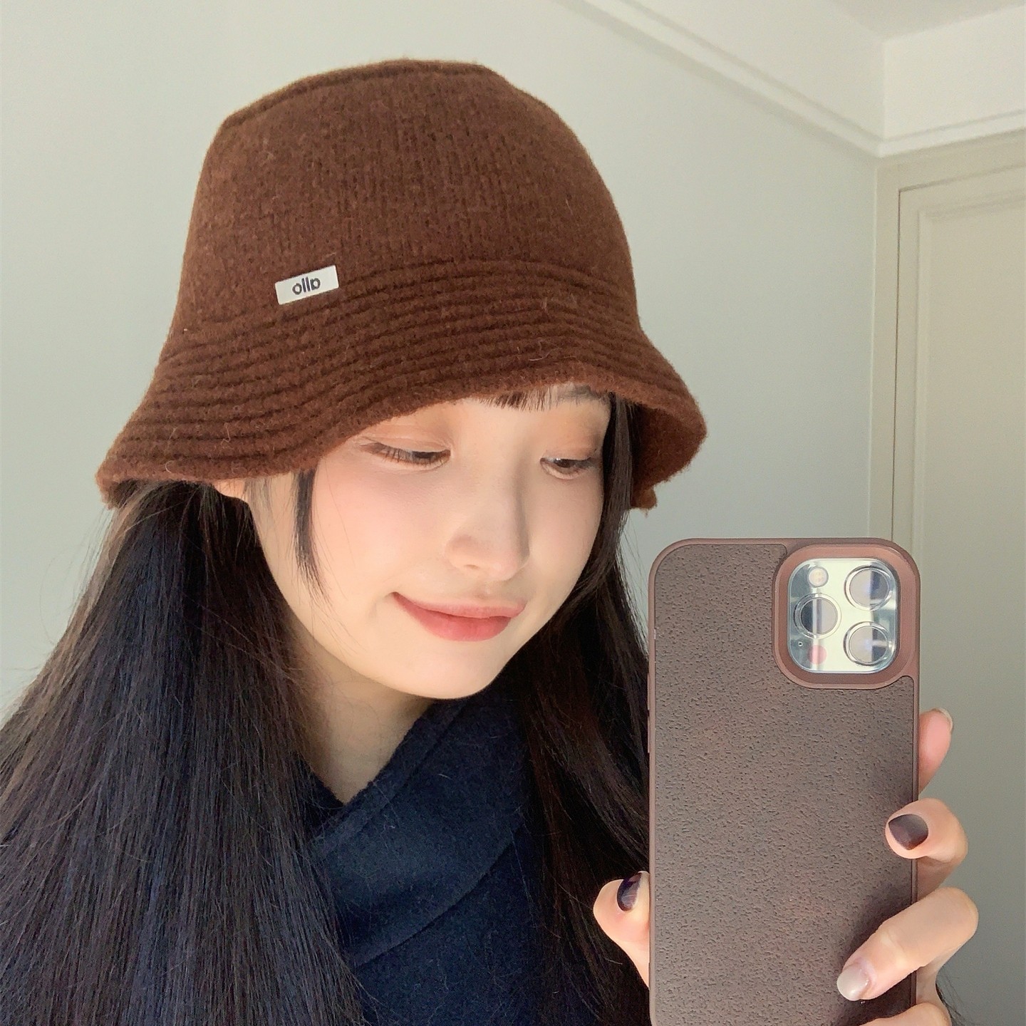 温温油油~新款秋冬毛绒保暖针织渔夫帽女甜美百搭显脸小毛线盆帽,淘宝优惠券,粉丝福利购,淘宝优惠卷