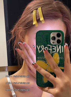 元气满满鸭嘴夹可爱少女果冻色