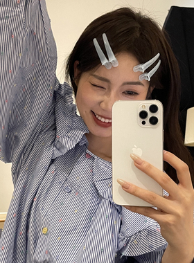 糖果色发夹简约百搭化妆鸭嘴夹