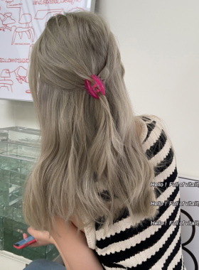 顶夹泫雅少女椭圆设计小抓夹