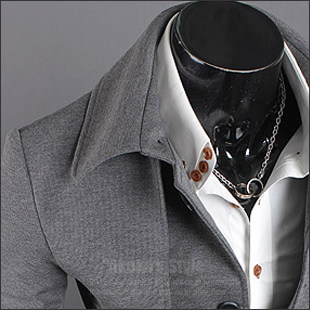 Autumn and winter men's Korean slim jacket woolen coat