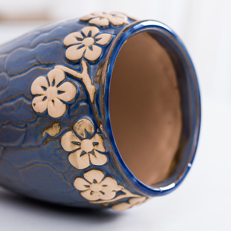 创意多肉专用花盆新款陶瓷特价清仓简约老桩盆粗陶透气陶罐子高款,淘宝优惠券,粉丝福利购,淘宝优惠卷