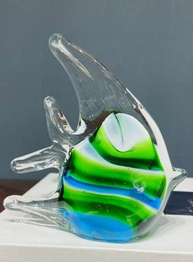 鱼合集手工琉璃摆件创意装饰品家居摆件可爱彩色礼物