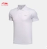 Li Ning Football Series Đàn ông ngắn tay áo sơ mi cộc tay áo thun thể thao Top 2019 hè APLP169 - Áo polo thể thao