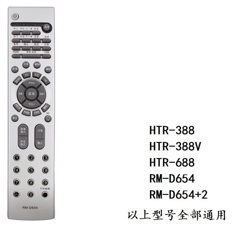 适用于海尔电视遥控器HTR-388 L26/32V6-A8 LU26K1 L32F1 PU32K1-图0