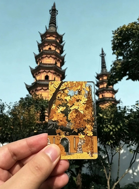 亚克力流沙款冰箱贴城市景区磁贴文化创意礼品现货旅游纪念品