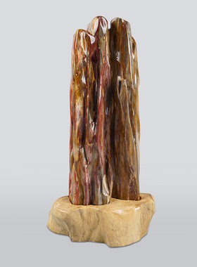 落地树化玉玄关观赏石会所大摆件