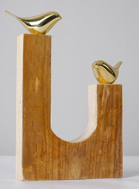 样板间装饰摆件木化石设计师