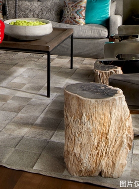 底座客厅摆件石头侘寂风