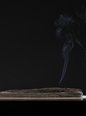 木化石香插一品一相手工雕刻