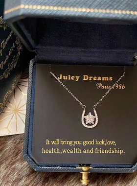 JUICYDREAMS纯银项链马蹄许愿骨