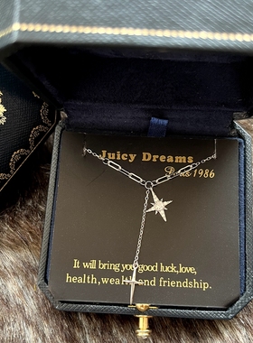 JUICYDREAMS纯银情侣子母星项链