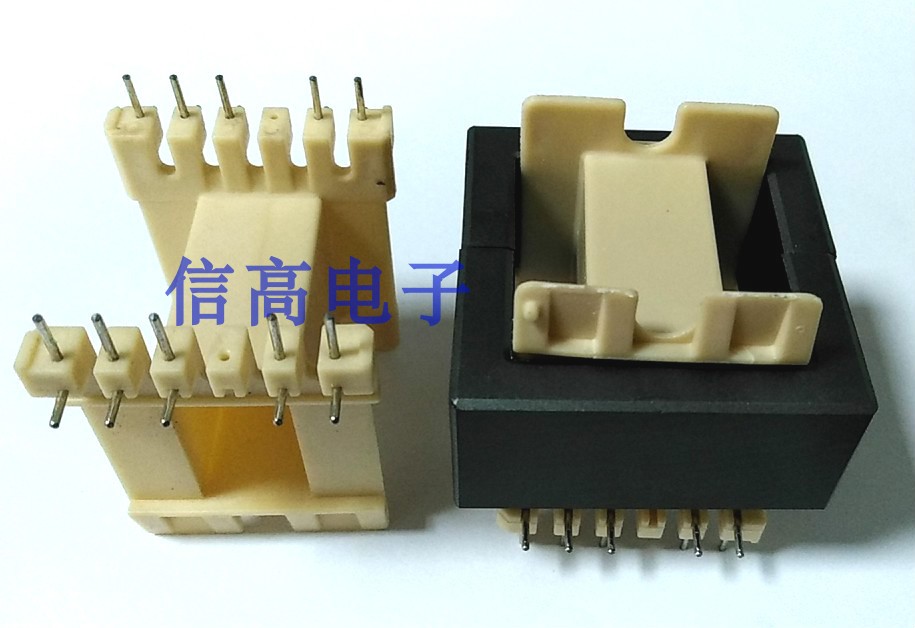 EE4220变压器磁芯骨架EE42卧式6+6L脚骨架磁芯 - 图0