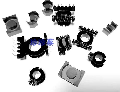 EF25变压器磁芯骨架卧式加宽4+4针加EF25EE25W加宽磁芯 - 图3