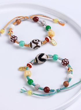 原创设计天珠新中式串珠手链