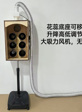 7筒前胸后背艾灸仪器实木督脉灸箱艾灸支架雷火灸遥控升降艾灸具