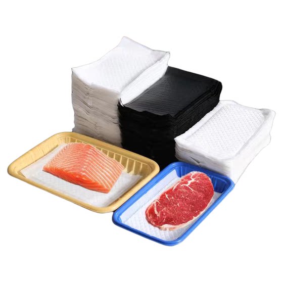Fresh absorbent fish and meat paper rectangular