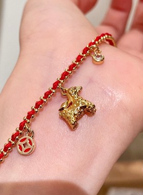 本命年小马红绳手链女2026新款高级马年红色新年礼物气质约会配饰