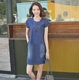 Spring Dress for women 2025 spring and summer new Korean version large size slim denim skirt slim loose denim skirt A-line skirt