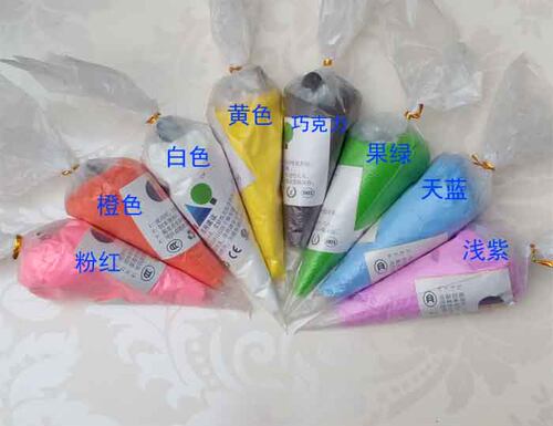烘焙食玩仿真50g奶油土8色可选裱花彩泥蛋糕手工制作送裱花嘴 - 图0
