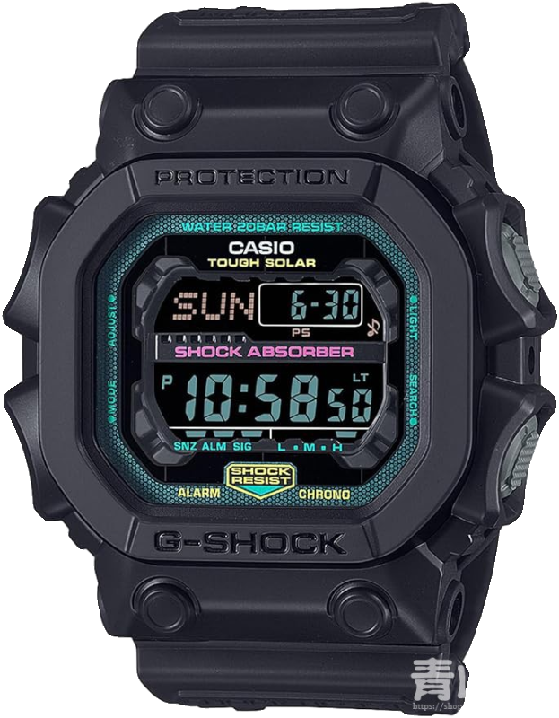 日本卡西欧G SHOCK光动能男表街头涂鸦GX-56RC-1JF 56SS限量版 - 图3