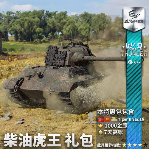 War Thunder 战争雷霆 柴油 虎王 德系 King Tiger 礼包 - 图1