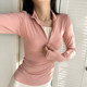 磨毛秋冬新品半拉链显瘦瑜伽服女高领上衣长袖外穿运动训练健身服