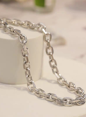 faye同款钛钢相伴圈扣项链链条式网红同款项链个性复古饰