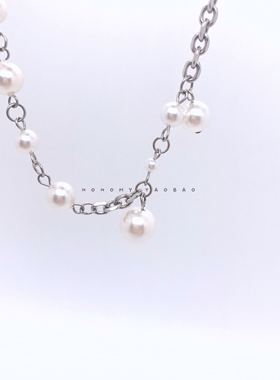 贝珠拼接街头风情侣项链国潮原创