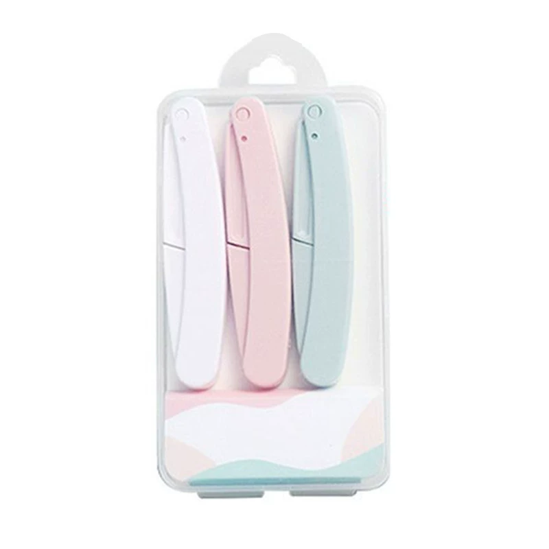Folding safe razor for beginners, men's blade for eyebrows