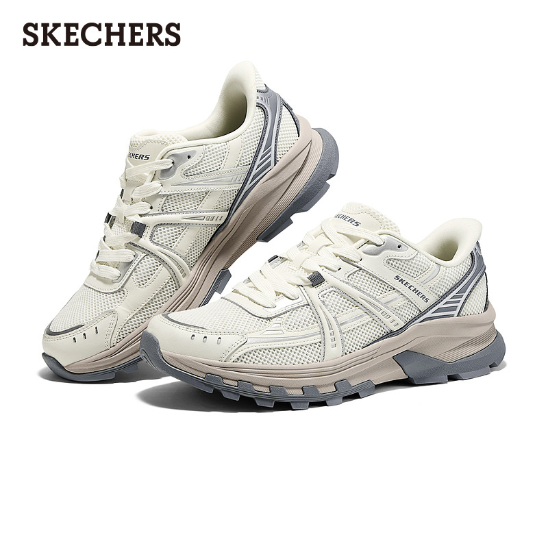 斯凯奇闪穿鞋|春季新款男鞋老爹鞋一脚蹬软底百搭运动鞋熊猫鞋,淘宝优惠券,粉丝福利购,淘宝优惠卷