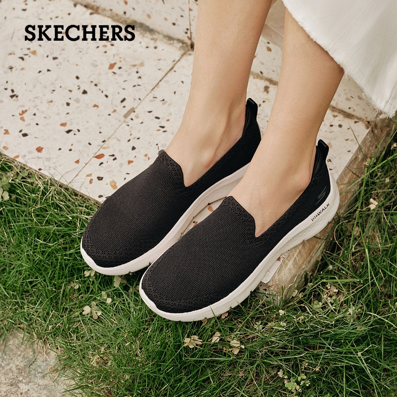 Skechers斯凯奇一脚蹬平底鞋夏季女鞋缓震舒适健步鞋休闲鞋妈妈鞋