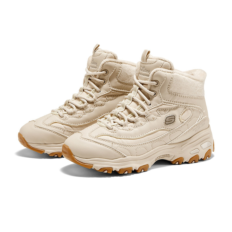 斯凯奇闪穿鞋|女季时尚加绒一脚蹬高帮老爹鞋舒适软底休闲运动鞋,淘宝优惠券,粉丝福利购,淘宝优惠卷