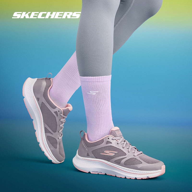 Skechers斯凯奇2024年秋季新款女鞋透气缓震运动鞋舒适百搭妈妈鞋
