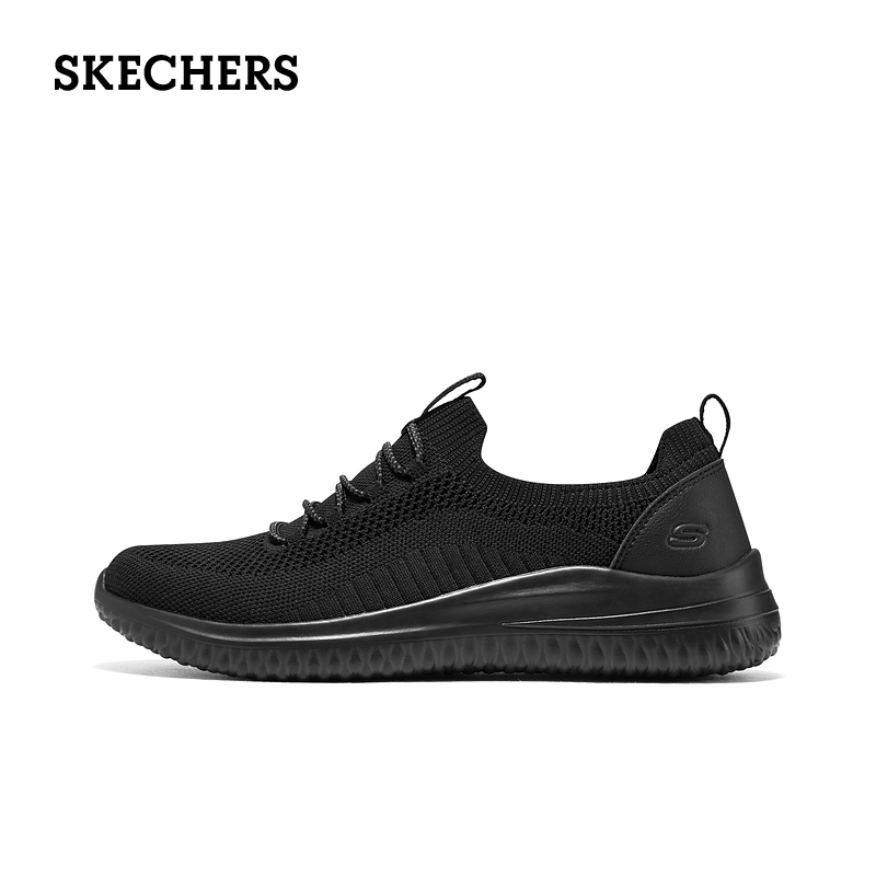 Skechers斯凯奇春夏男鞋免系带运动鞋轻质一脚蹬网面透气休闲鞋 - 图2