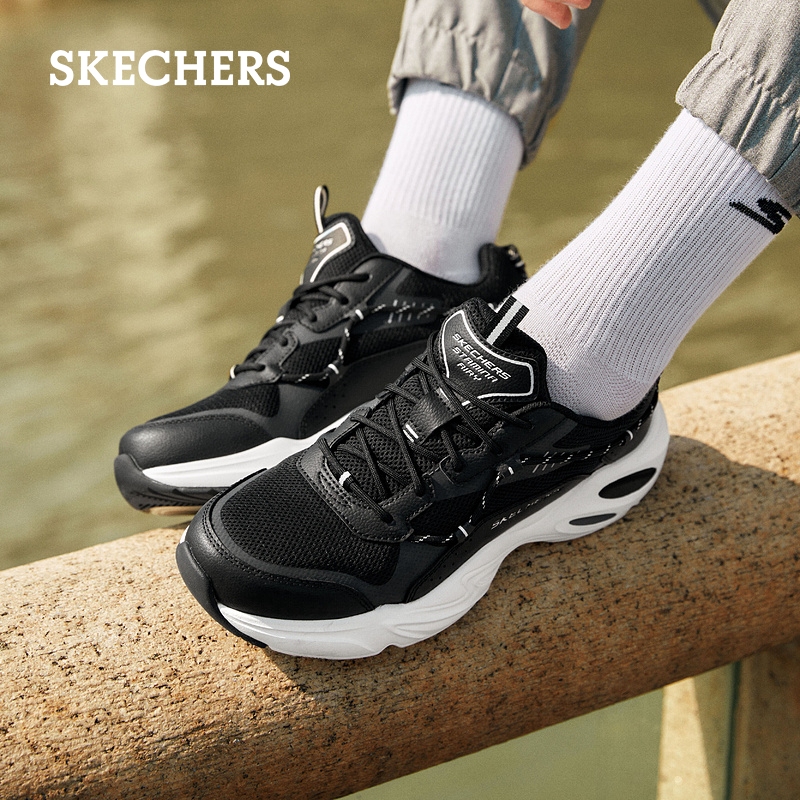 【520礼物】Skechers斯凯奇夏户外风运动鞋男鞋百搭老爹鞋休闲鞋-图1