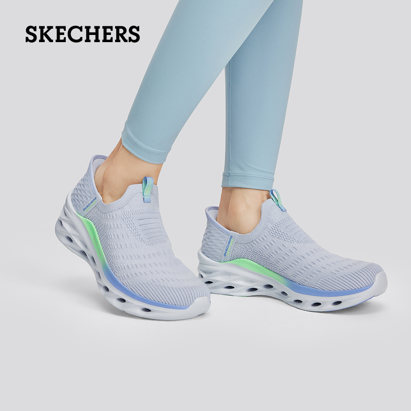 【闪穿鞋】Skechers斯凯奇2024年夏季新款女休闲一脚蹬懒人健步鞋 - 图1