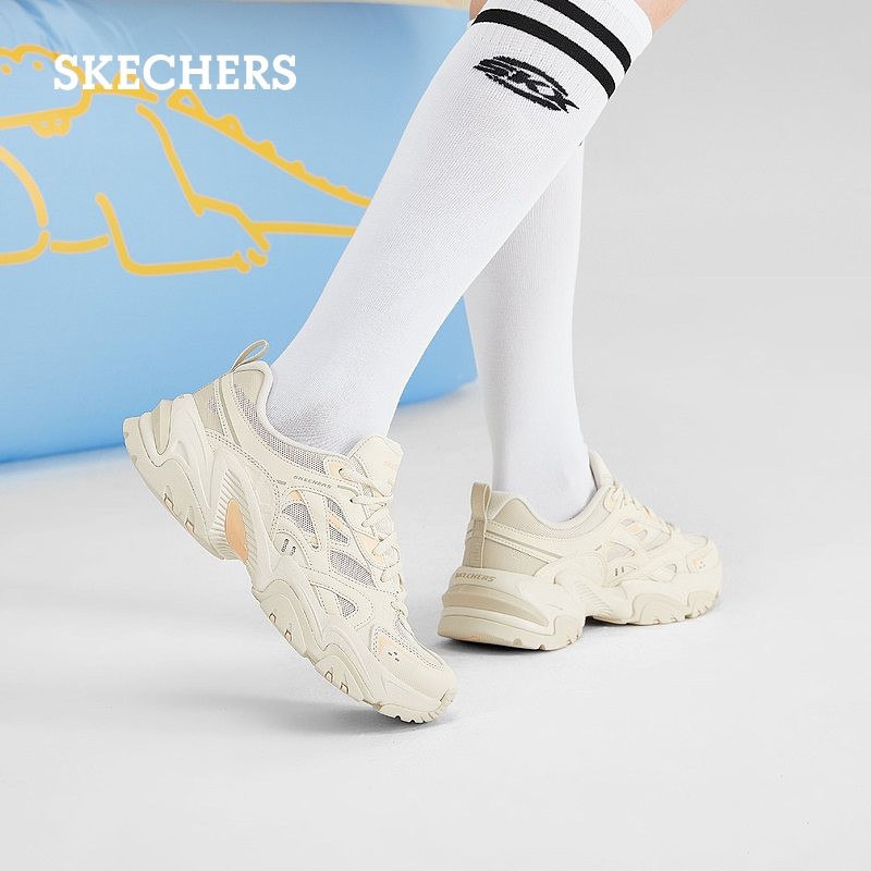 Skechers斯凯奇春夏女男情侣同款机甲鞋二代增高机甲老爹鞋运动鞋 - 图2