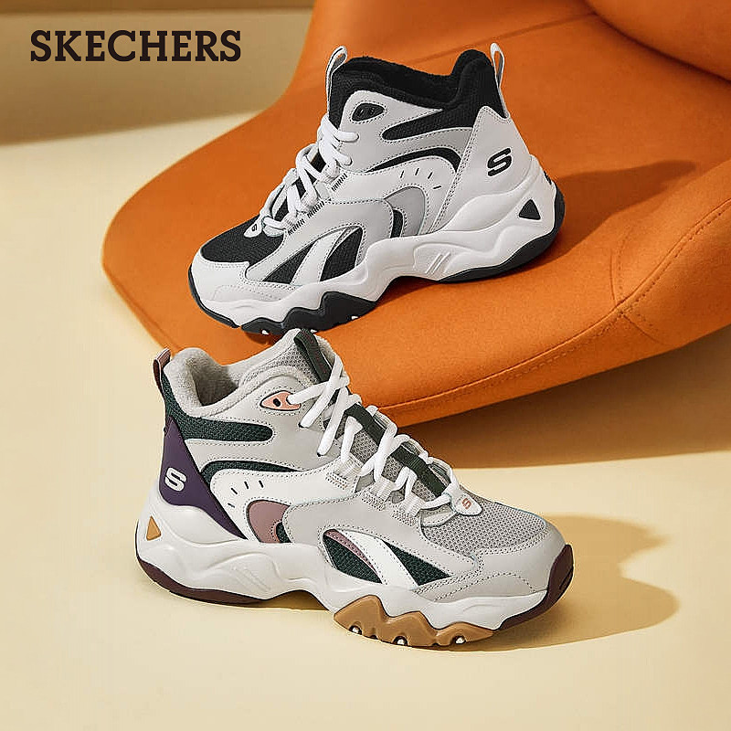 斯凯奇冬女厚底老爹鞋增高休闲运动鞋加绒保暖舒适百搭高帮鞋棉鞋,淘宝优惠券,粉丝福利购,淘宝优惠卷