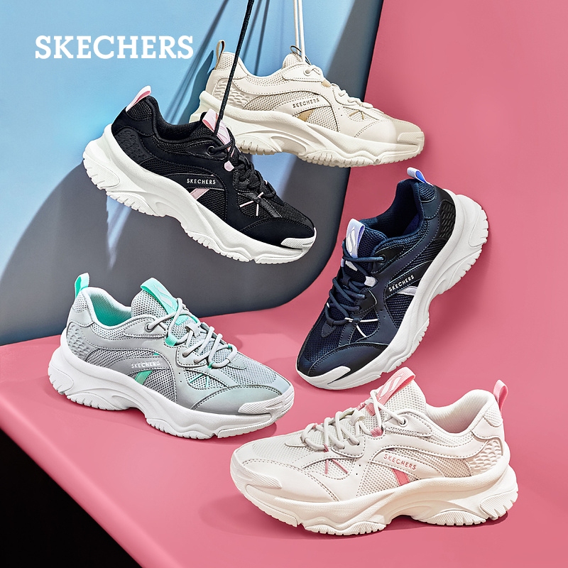 Skechers斯凯奇漫月鞋2024年春夏新款女鞋户外厚底透气休闲运动鞋 - 图3