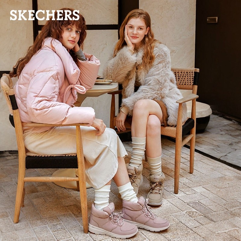 斯凯奇面包鞋冬季女保暖短筒雪地靴子舒适加绒厚底高帮鞋时尚冬靴,淘宝优惠券,粉丝福利购,淘宝优惠卷