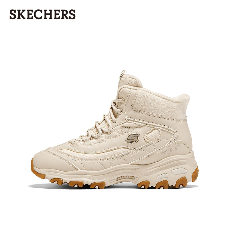 斯凯奇闪穿鞋|女季时尚加绒一脚蹬高帮老爹鞋舒适软底休闲运动鞋,淘宝优惠券,粉丝福利购,淘宝优惠卷